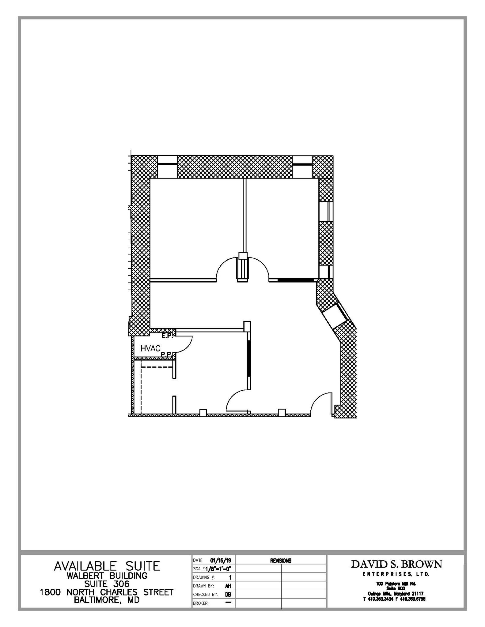 1800 N Charles St, Baltimore, MD à louer Plan d’étage– Image 1 sur 1