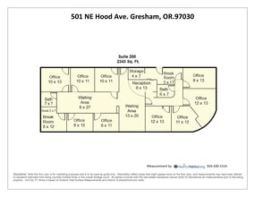 501 NE Hood Ave, Gresham, OR à louer Plan d’étage type– Image 1 sur 3