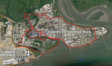 Thames Enterprise Park, Stanford Le Hope, ESS - Vue aérienne vue de carte - Image1