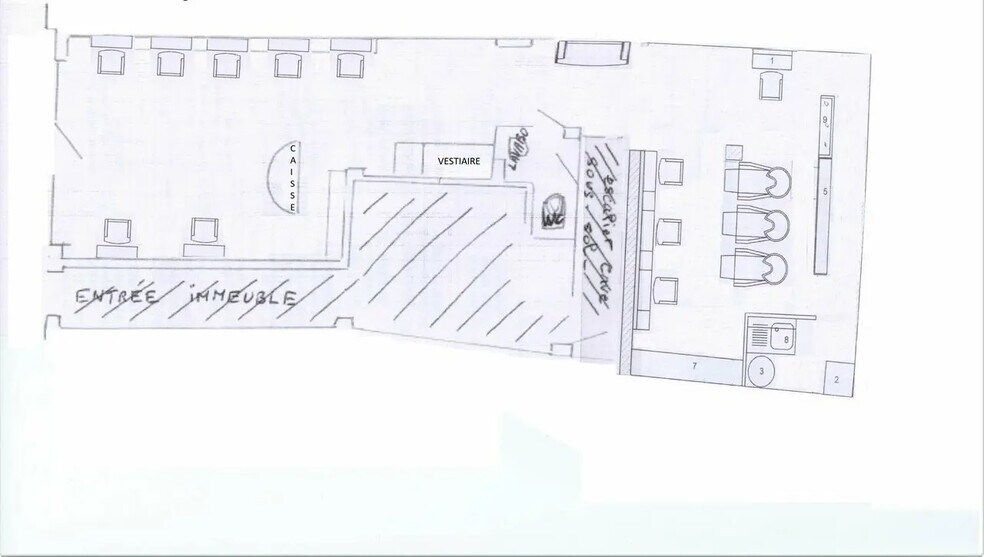 Local commercial dans Nantes à louer - Plan d’étage – Image 2 sur 3