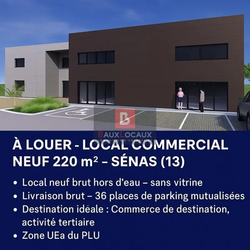 Local commercial dans Sénas à louer Photo de l’immeuble– Image 1 sur 4