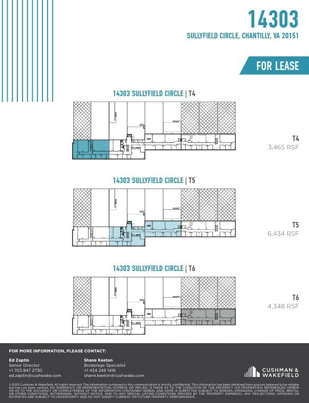 14303 Sullyfield Cir, Chantilly, VA à louer Plan d’étage– Image 1 sur 1