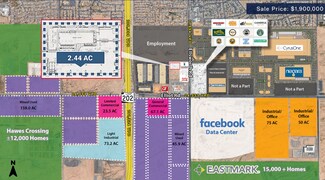 Plus de détails pour NWC Elliot Road & Ellsworth Road, Mesa, AZ - Terrain à vendre