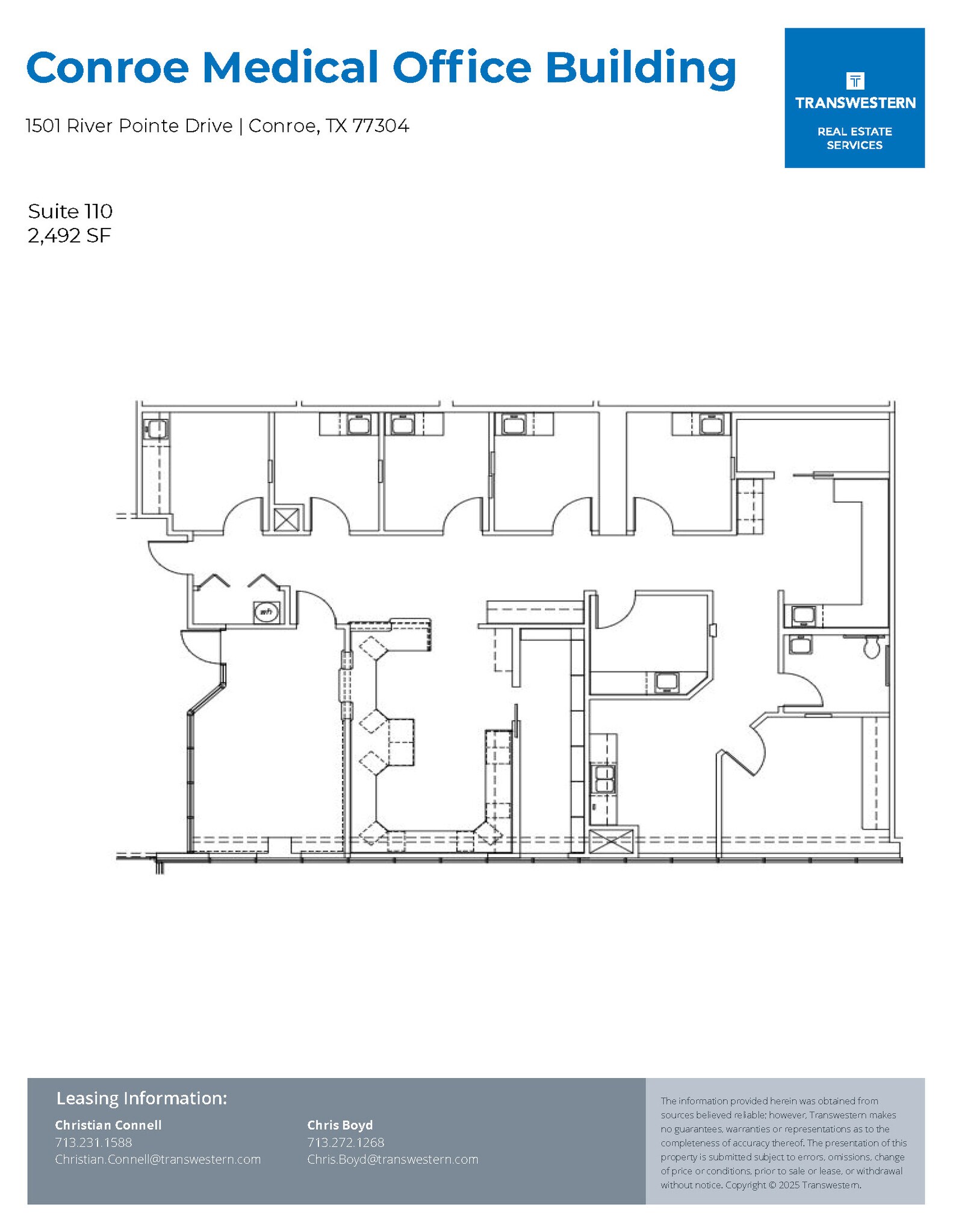 1501 River Pointe Dr, Conroe, TX à louer Plan d’étage– Image 1 sur 1