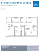1501 River Pointe Dr, Conroe, TX à louer Plan d’étage– Image 1 sur 1