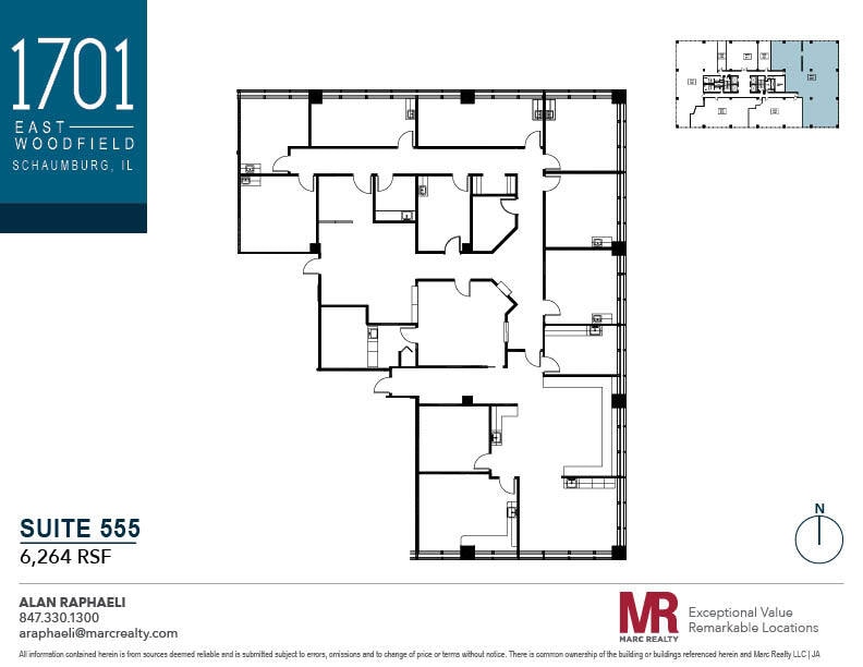 1701 E Woodfield Rd, Schaumburg, IL à louer Plan d’étage– Image 1 sur 1