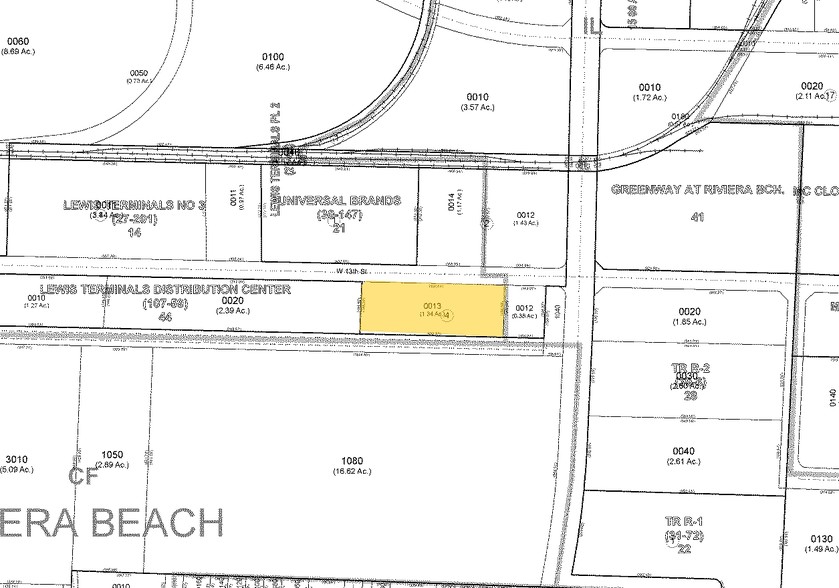 1231 W 13th St, Riviera Beach, FL à louer - Plan cadastral – Image 3 sur 5