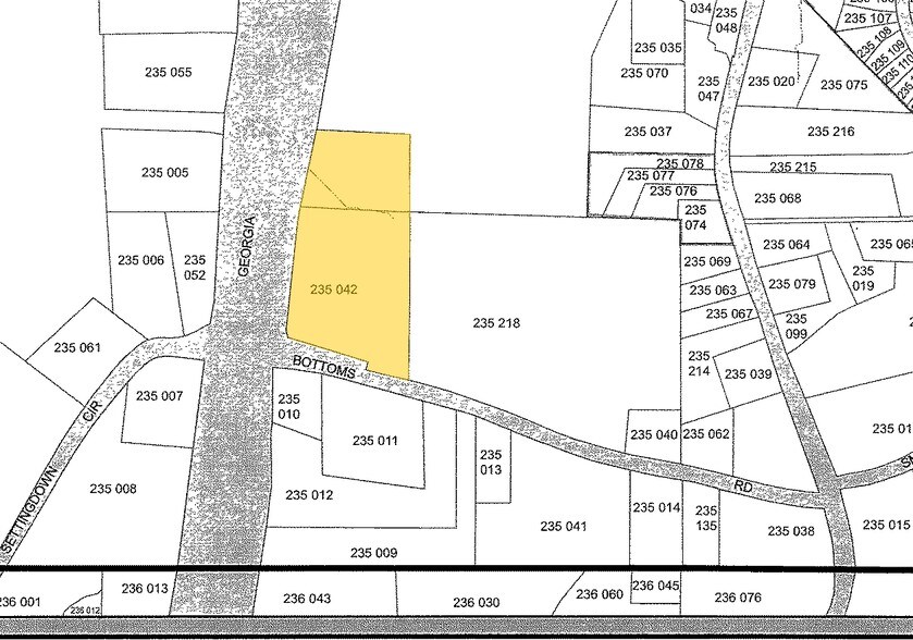 Bottoms Rd, Cumming, GA à louer - Plan cadastral – Image 2 sur 3