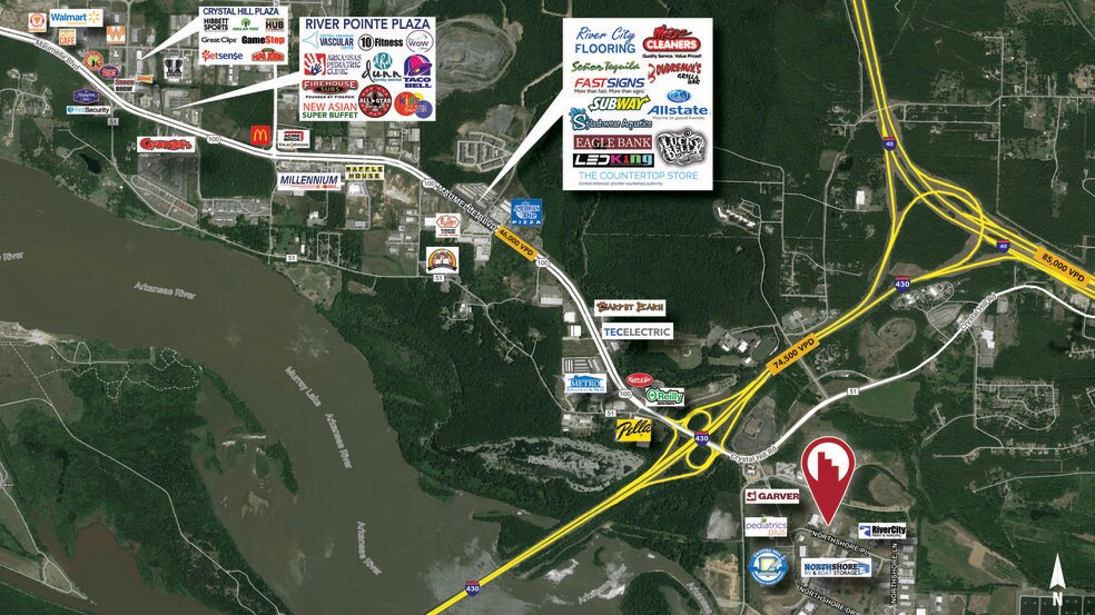 Northshore Pl, North Little Rock, AR à vendre - Aérien – Image 3 sur 3