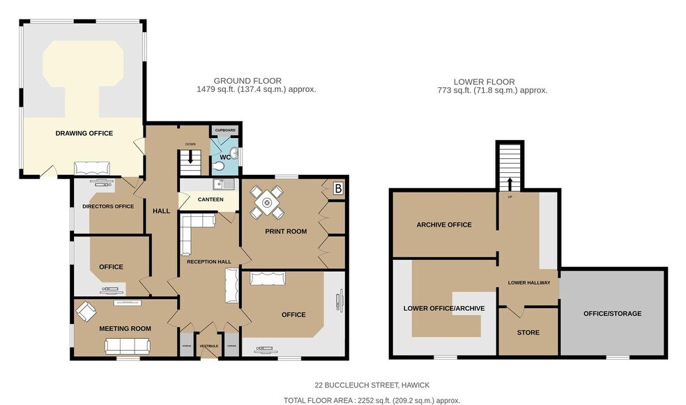 22 Buccleuch St, Hawick à louer - Photo de l’immeuble – Image 2 sur 3