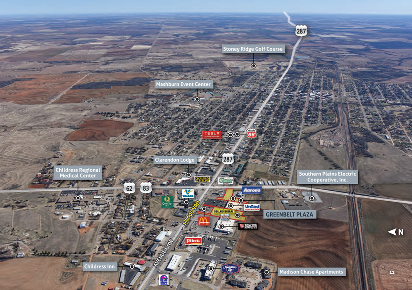 2209 Avenue F NW, Childress, TX à louer - Aérien – Image 3 sur 17