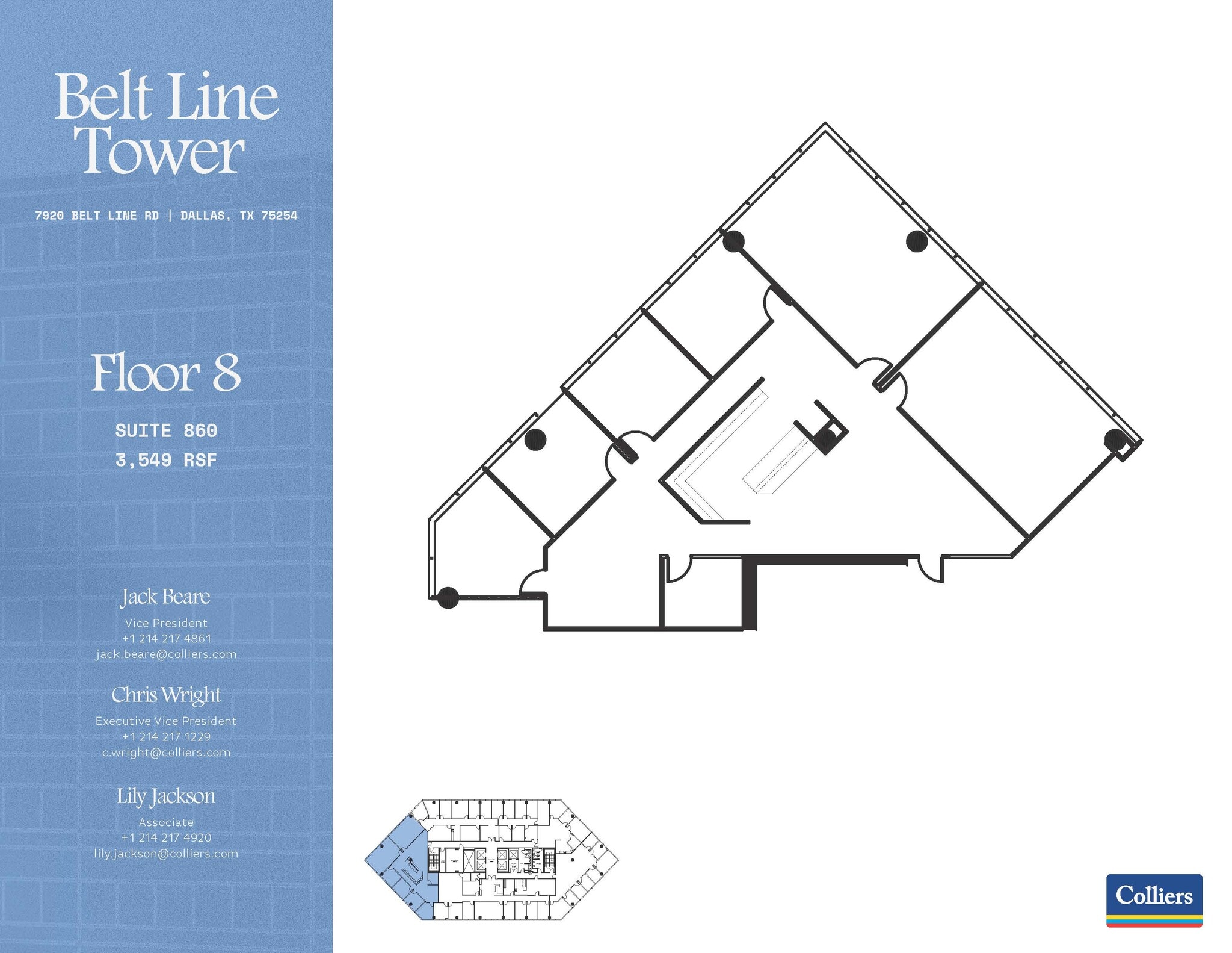 7920 Belt Line Rd, Dallas, TX à louer Plan d’étage– Image 1 sur 1