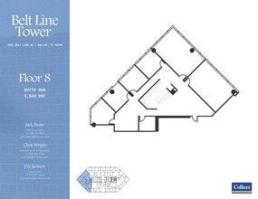 7920 Belt Line Rd, Dallas, TX à louer Plan d’étage– Image 1 sur 1