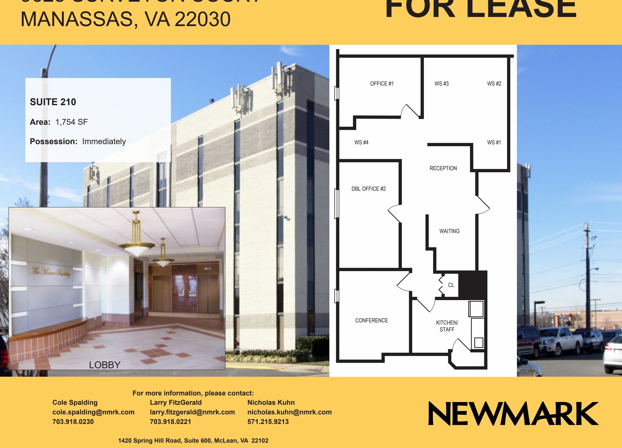 9625 Surveyor Ct, Manassas, VA à louer Plan d’étage– Image 1 sur 1