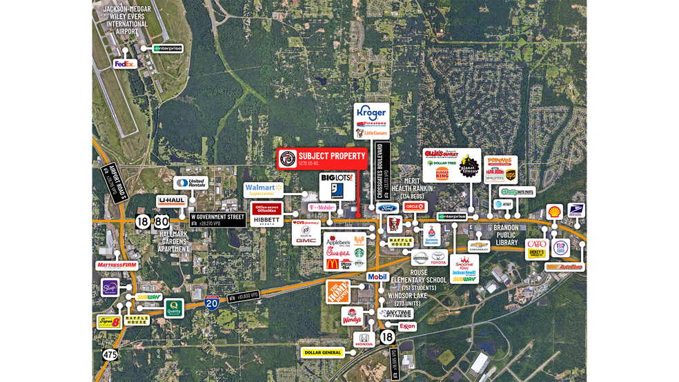 5270 US-80, Pearl, MS à vendre - Photo de l’immeuble – Image 3 sur 5