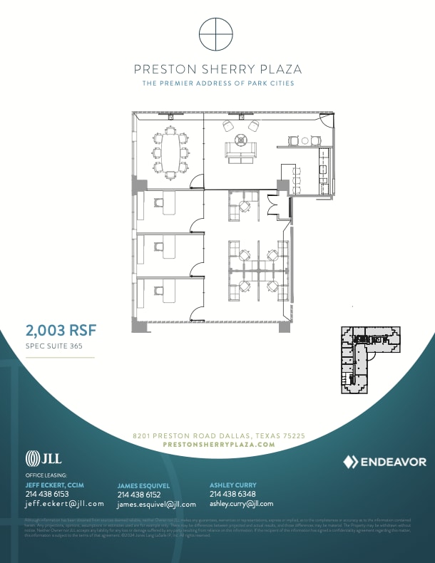 8201 Preston Rd, Dallas, TX à louer Plan d’étage– Image 1 sur 1