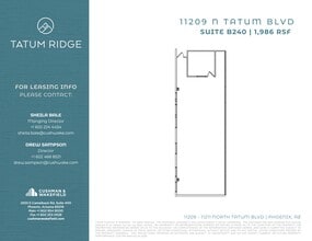 11209 N Tatum Blvd, Phoenix, AZ à louer Plan de site– Image 1 sur 1