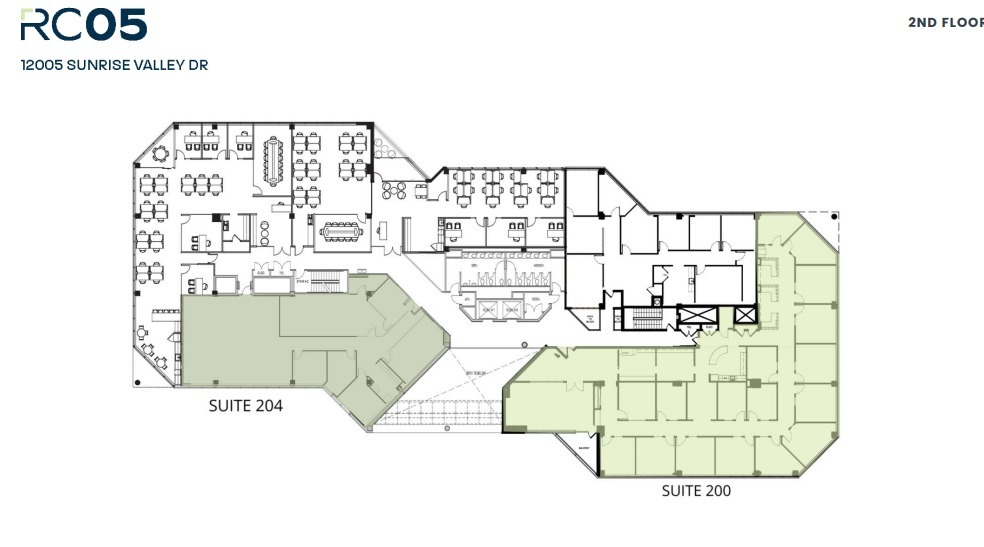 12001 Sunrise Valley Dr, Reston, VA à louer Plan d’étage– Image 1 sur 1
