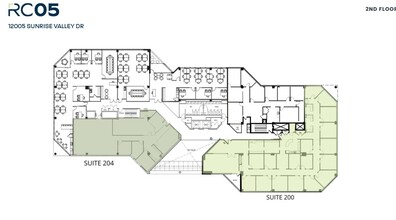 12001 Sunrise Valley Dr, Reston, VA à louer Plan d’étage– Image 1 sur 1