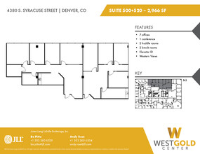 4380 S Syracuse St, Denver, CO à louer Plan d’étage– Image 2 sur 2