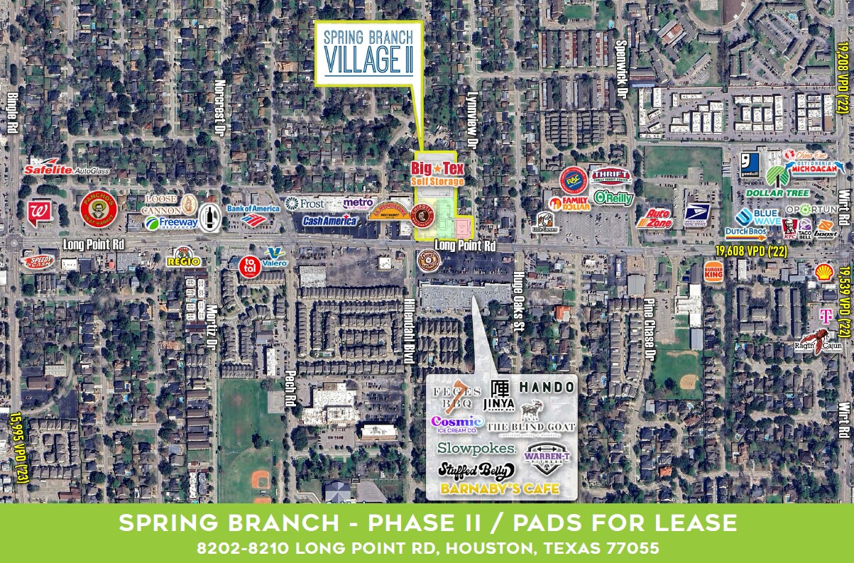 8202-8210 Long Point Rd, Houston, TX à louer Photo de l’immeuble– Image 1 sur 3