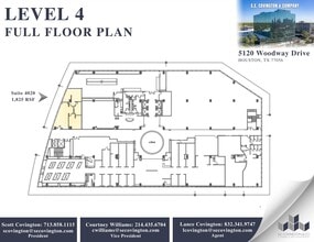 5120 Woodway Dr, Houston, TX à louer Plan d’étage– Image 1 sur 1
