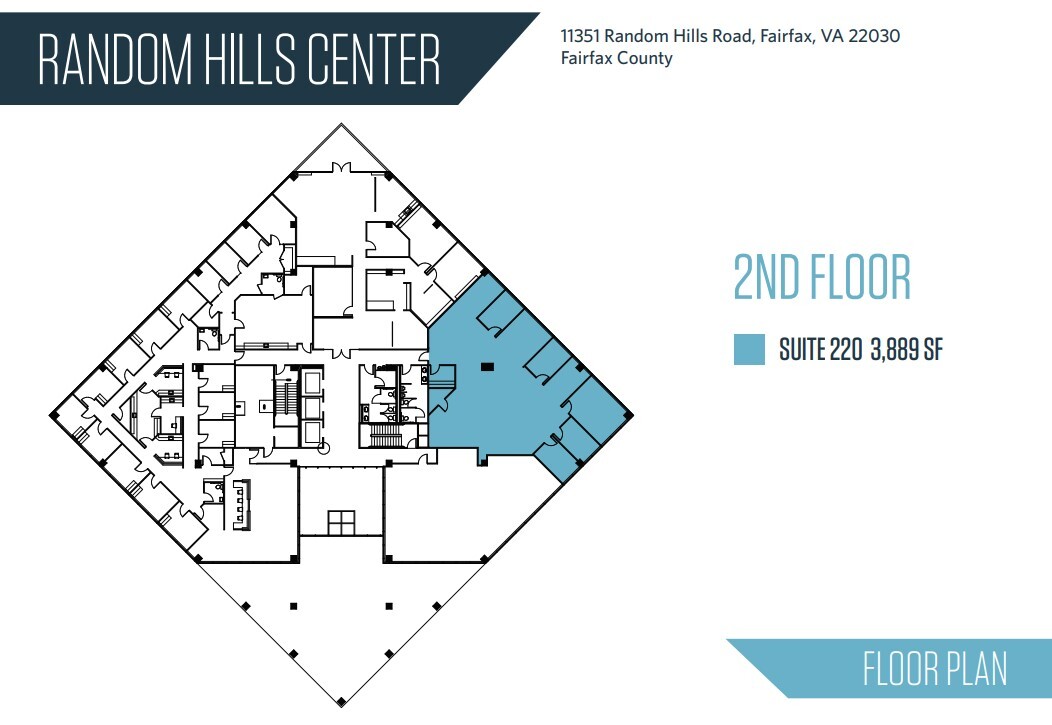 11351 Random Hills Rd, Fairfax, VA à louer Plan d’étage– Image 1 sur 1