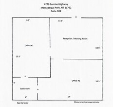 4770 Sunrise Hwy, Massapequa Park, NY à louer Plan d’étage– Image 2 sur 2