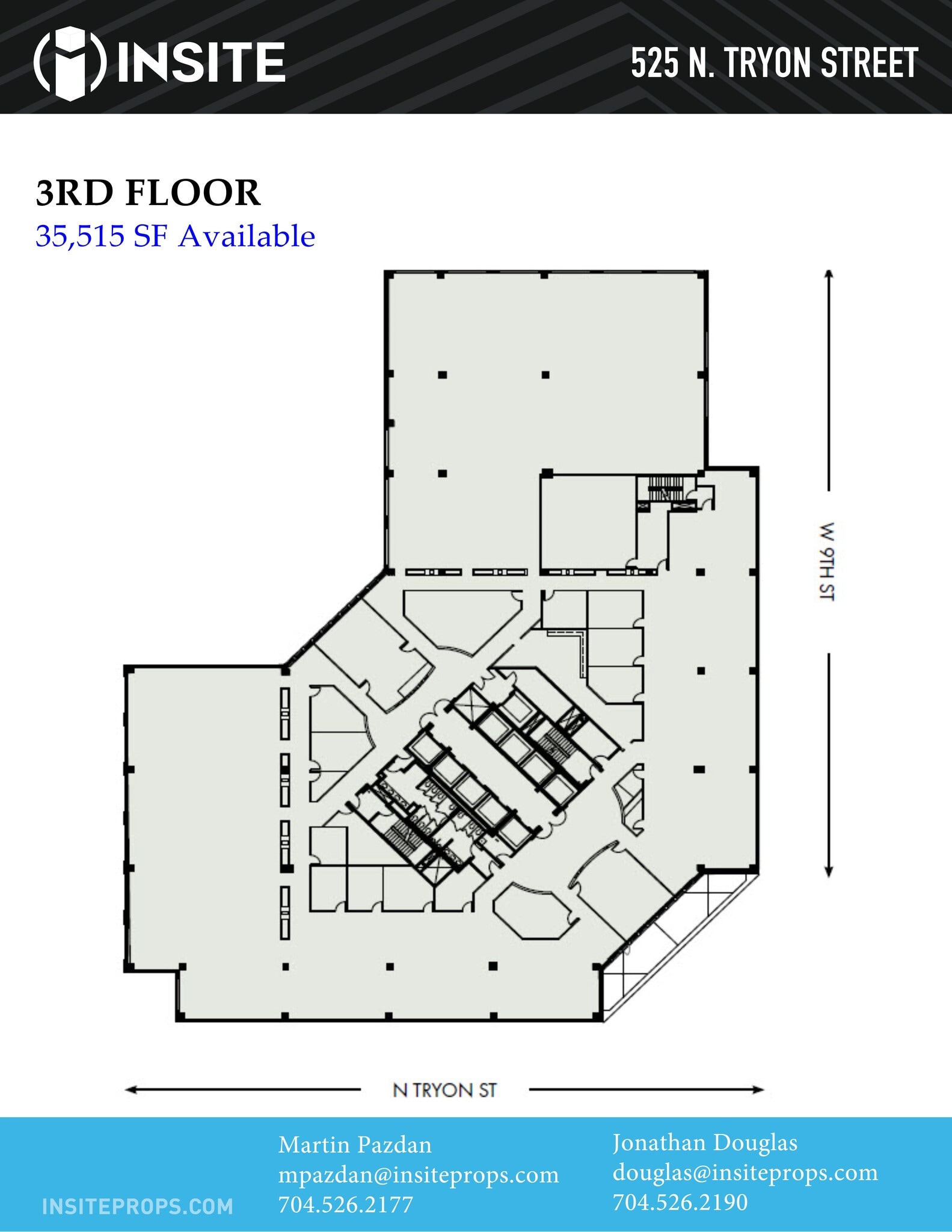 525 N Tryon St, Charlotte, NC à louer Plan de site– Image 1 sur 1