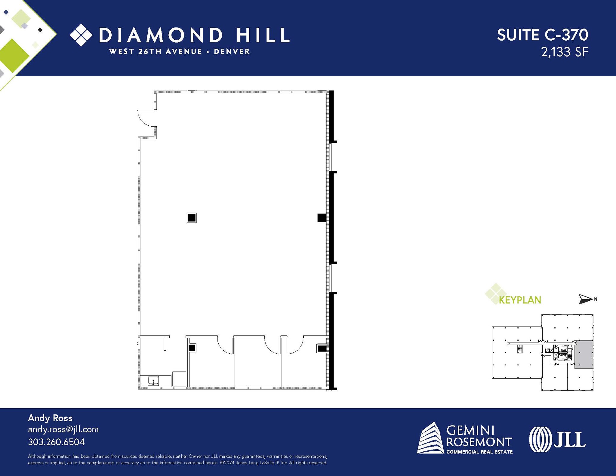 2490 W 26th Ave, Denver, CO à louer Plan d’étage– Image 1 sur 2