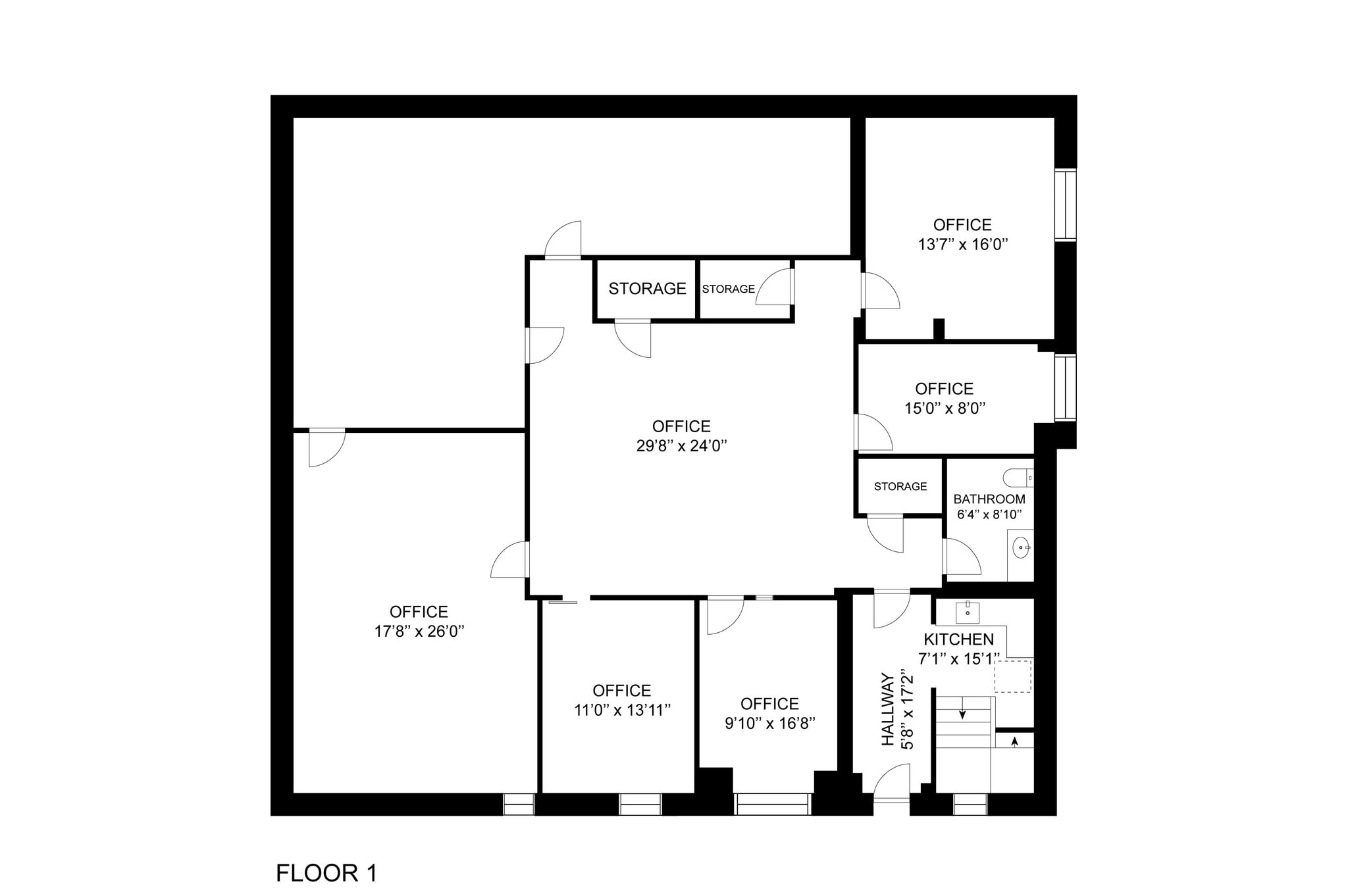 413 N Lee St, Alexandria, VA à louer Plan d’étage– Image 1 sur 1