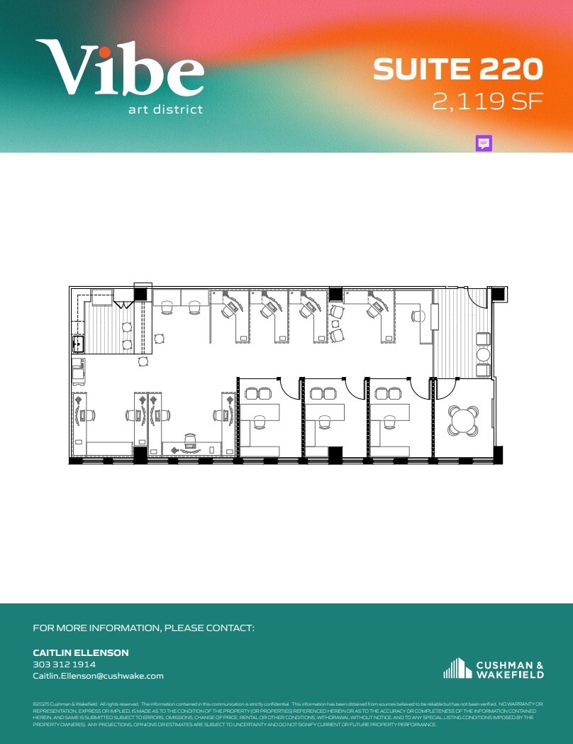 1391 N Speer Blvd, Denver, CO à louer Plan d’étage– Image 1 sur 1
