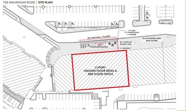 720-730 Waukegan Rd, Deerfield, IL à louer Plan de site– Image 1 sur 2