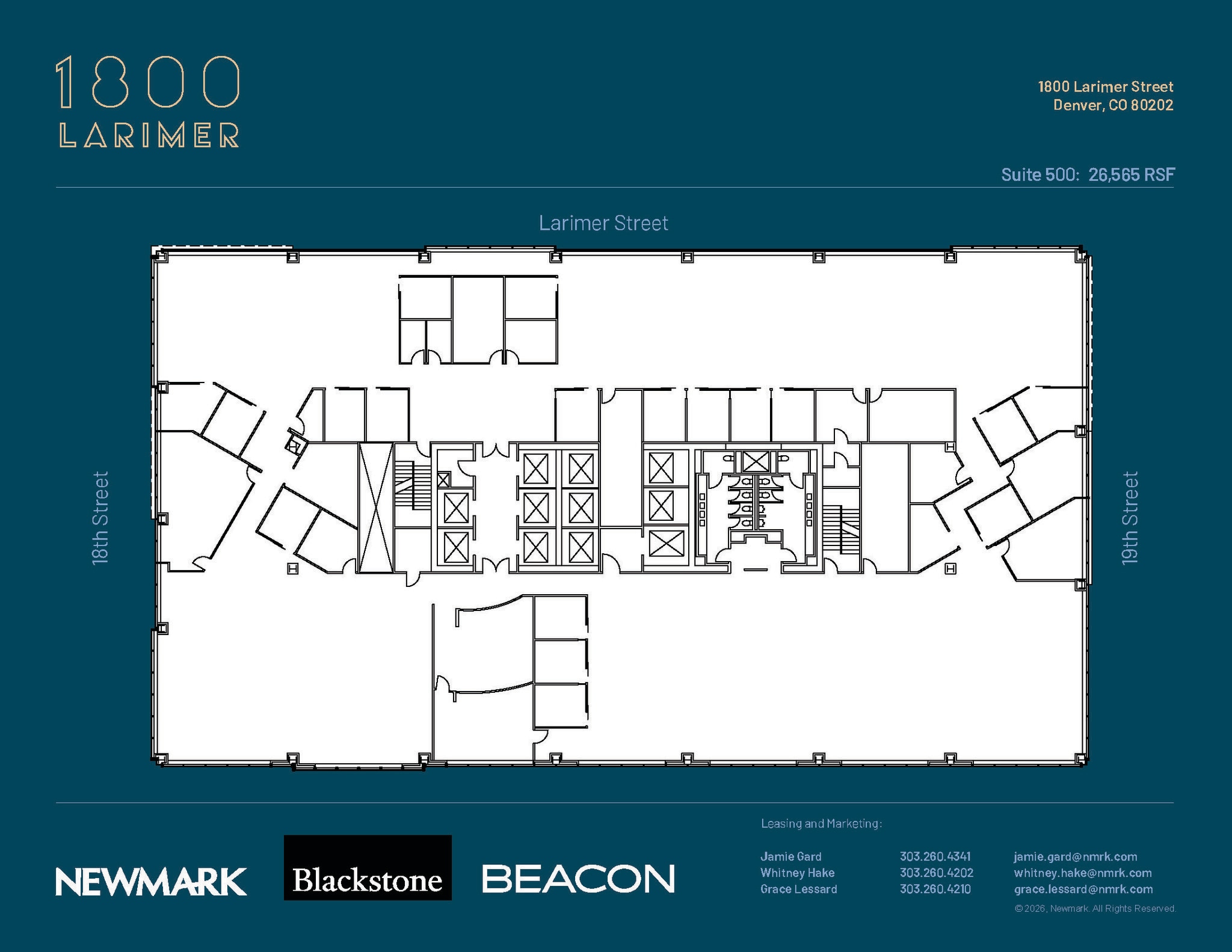 1800 Larimer St, Denver, CO à louer Plan d’étage– Image 1 sur 1