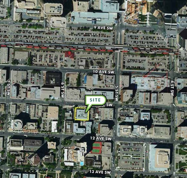 625 11th Ave SW, Calgary, AB à louer - Aérien – Image 2 sur 17