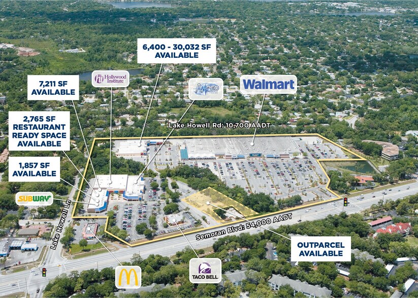 1271 N Semoran Blvd, Casselberry, FL à louer - Aérien – Image 2 sur 3