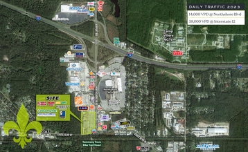 127 Northshore Blvd, Slidell, LA - VUE AÉRIENNE vue de carte