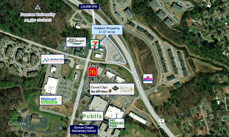 5108 Poinsett Hwy, Greenville, SC à louer - Aérien – Image 2 sur 4