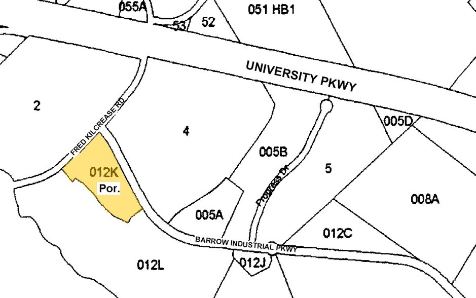 1025 Barrow Industrial Pky, Auburn, GA à vendre - Plan cadastral – Image 3 sur 5
