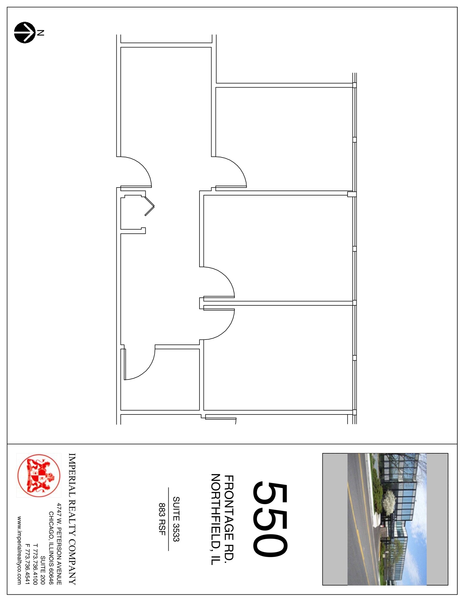 540-550 W Frontage Rd, Northfield, IL à louer Plan de site– Image 1 sur 1