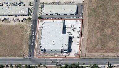 1110 W Baseline Rd, Rialto, CA - VUE AÉRIENNE  vue de carte