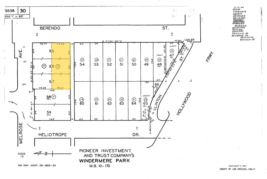 663-677 N Berendo St, Los Angeles, CA à louer - Plan cadastral – Image 2 sur 19