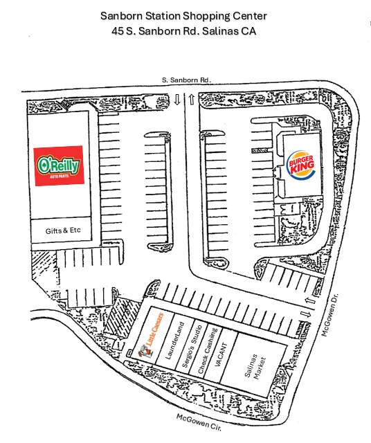 45 S Sanborn Rd, Salinas, CA à louer Plan de site– Image 1 sur 1