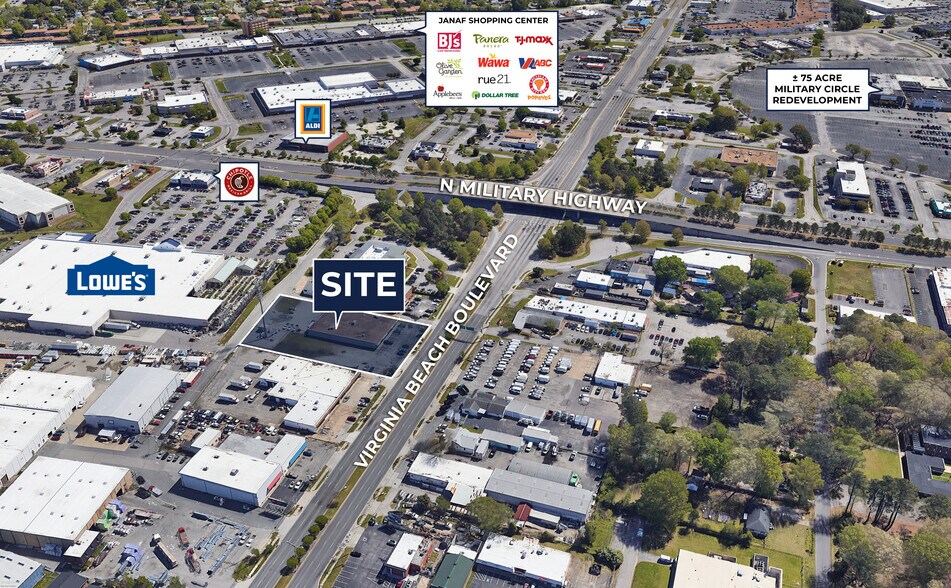 5650-5652 E Virginia Beach Blvd, Norfolk, VA à louer - Photo de l’immeuble – Image 1 sur 2