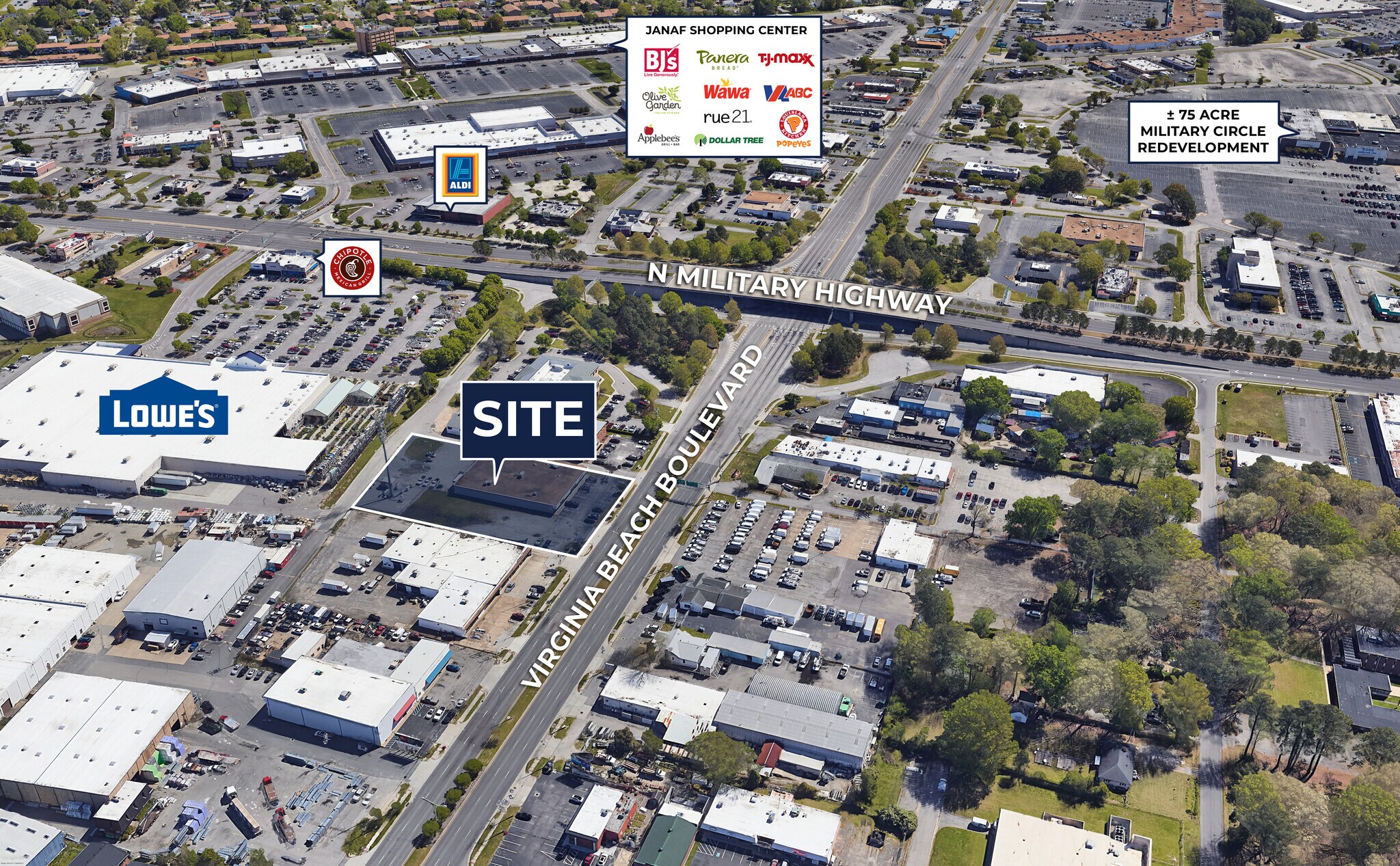 5650-5652 E Virginia Beach Blvd, Norfolk, VA à louer Photo de l’immeuble– Image 1 sur 3