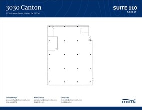 3030 Canton St, Dallas, TX à louer Plan d’étage– Image 2 sur 2