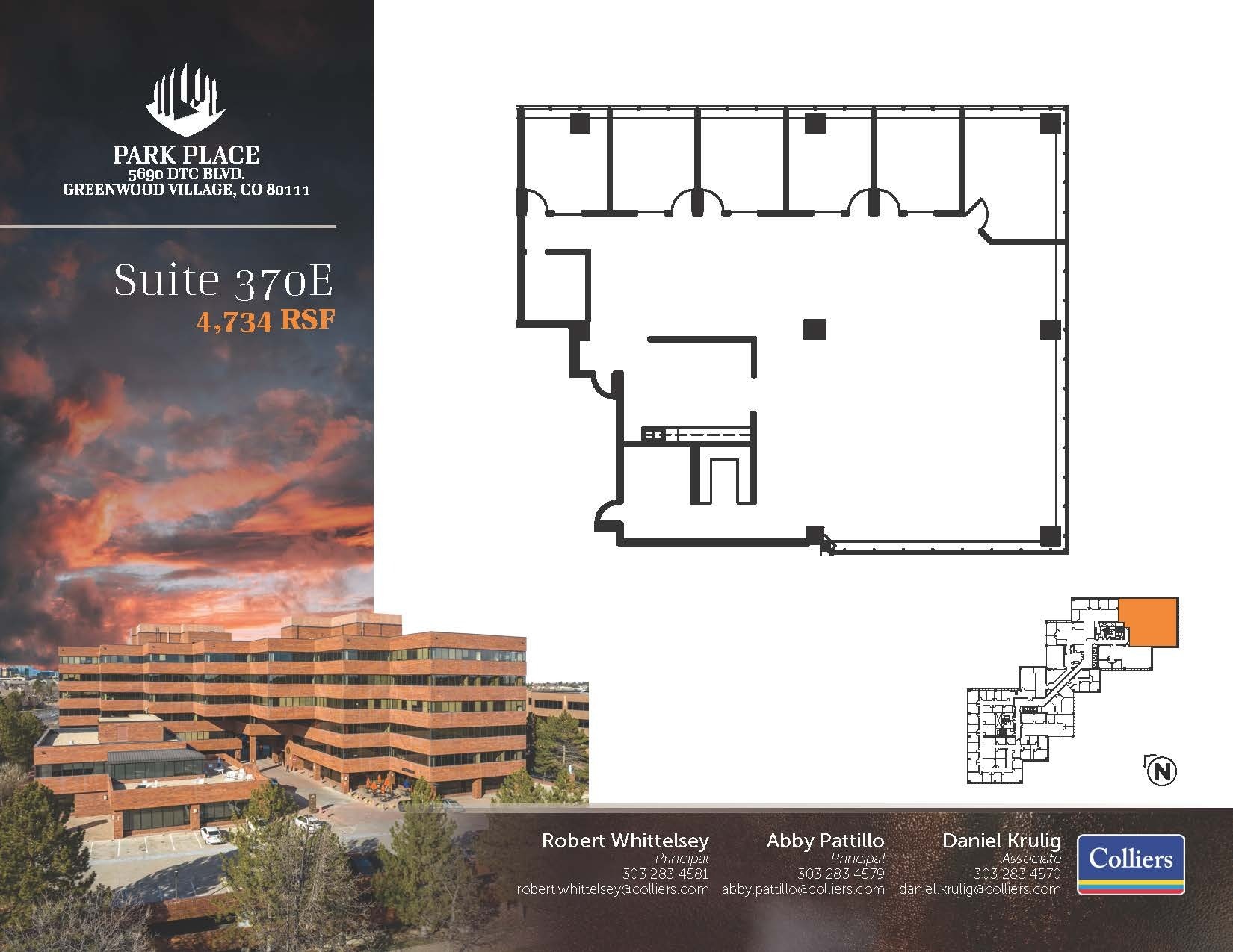 5690 DTC Blvd, Greenwood Village, CO à louer Plan d’étage– Image 1 sur 1