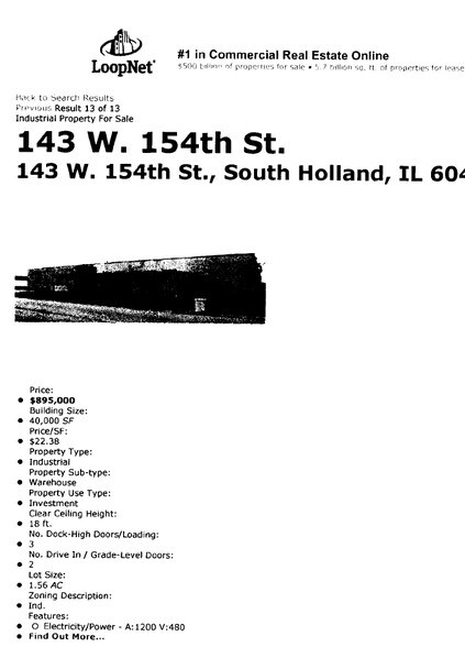 143 W 154th St, South Holland, IL à vendre - Autre – Image 2 sur 7