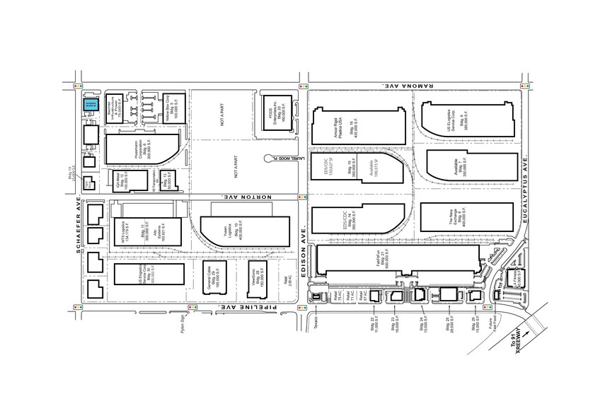 13710 Ramona Ave, Chino, CA à louer - Plan de site – Image 3 sur 14