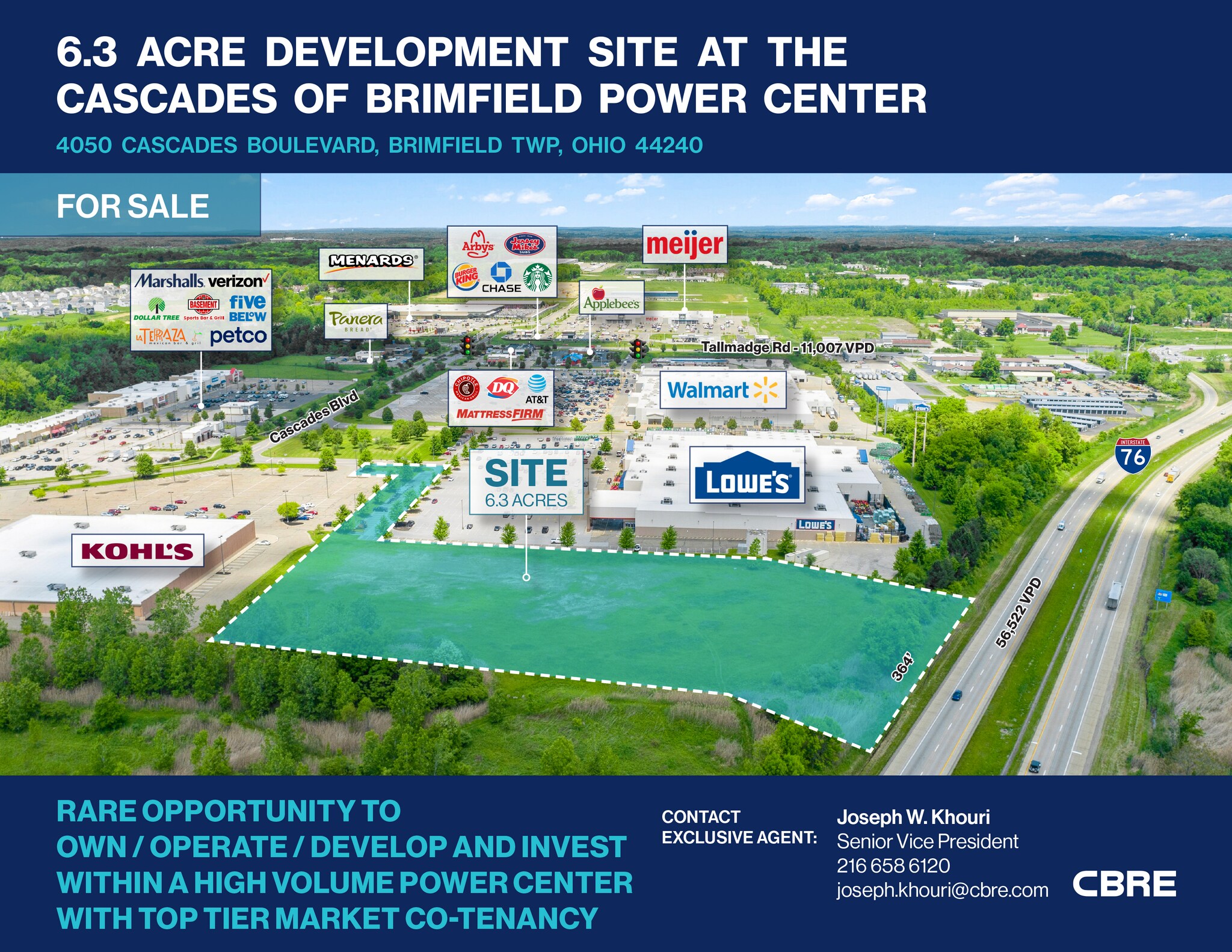 4050 Cascades Blvd, Kent, OH à vendre Aérien– Image 1 sur 7